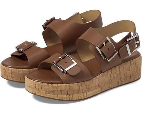 michael kors sandals flatform leather back|Michael Kors flats on sale.